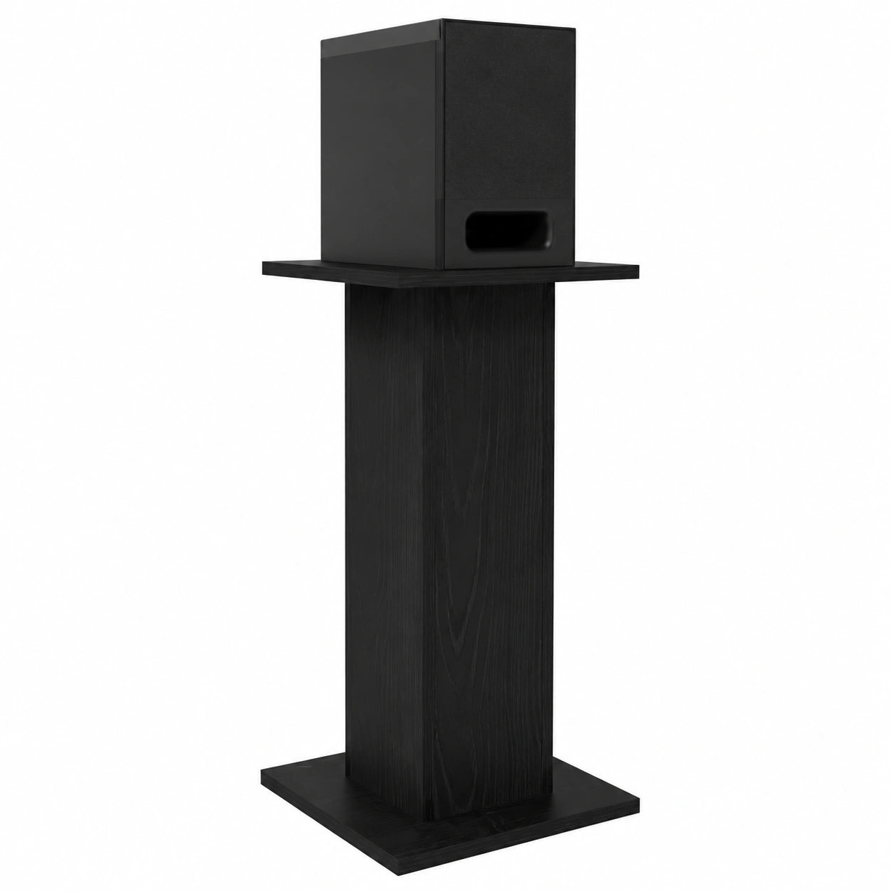 Soportes de Altavoces de Roble Negro 80 cm, Modernos para Cine en Casa