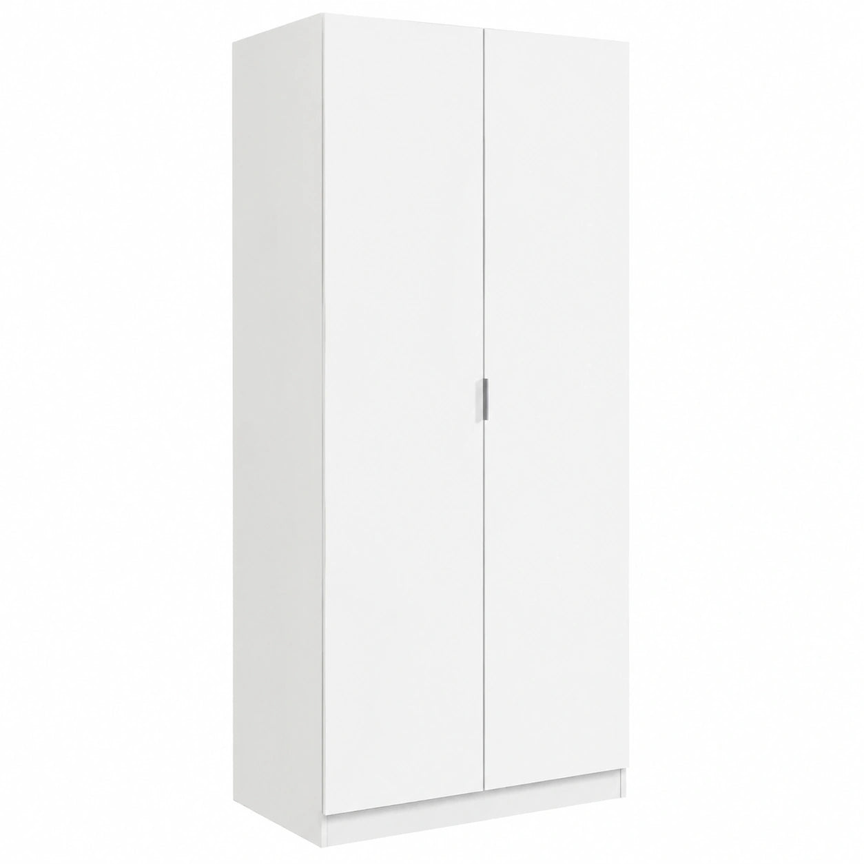 Armario de Puertas Dobles Nico, Blanco, 81x52x180 cm