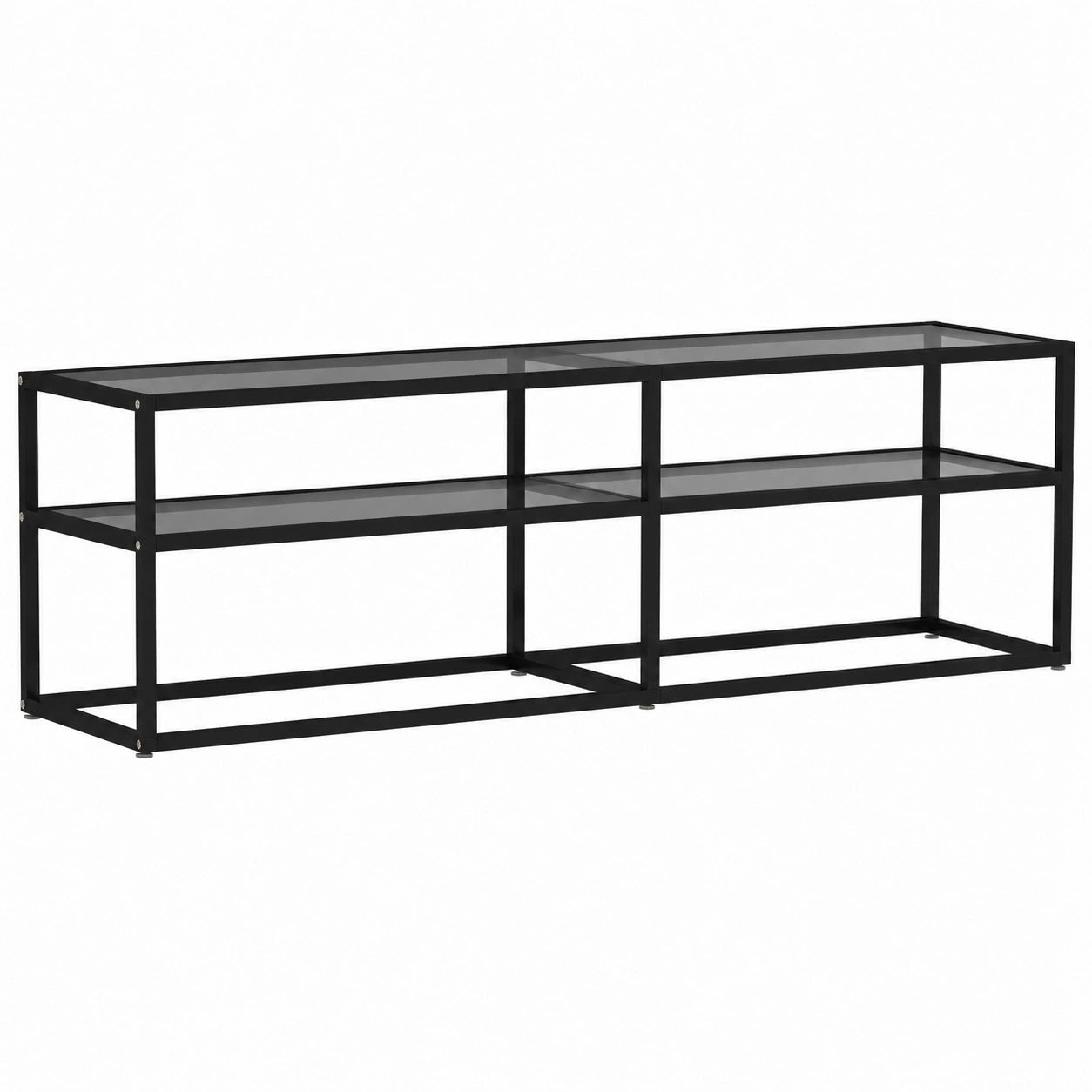 vidaXL Mueble para TV de Vidrio Templado Transparente 160x40x40,5 cm para Salón y Dormitorio