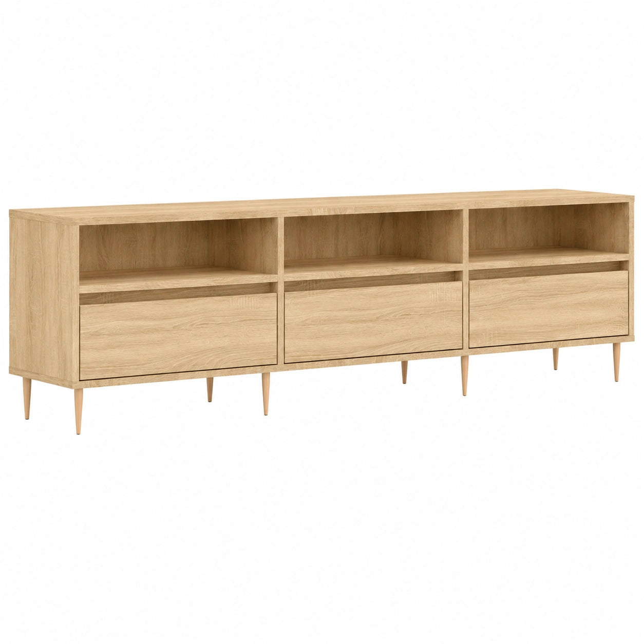 Mueble de TV de Roble Sonoma 150 cm con Almacenamiento