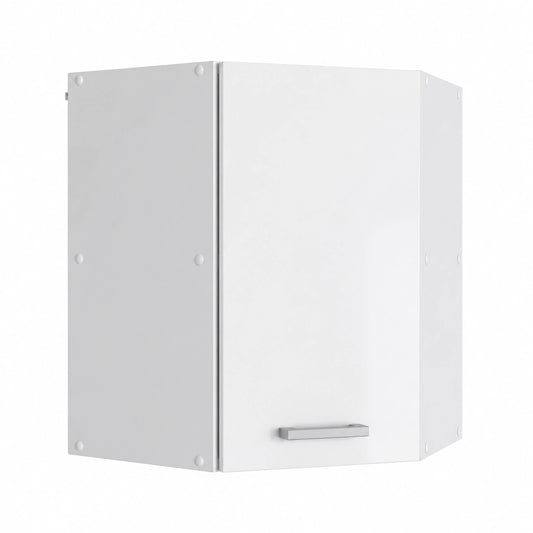 Vicco Armario de Esquina R-Line, Blanco Brillante, 57 cm, para Sistemas Modulares de Cocina