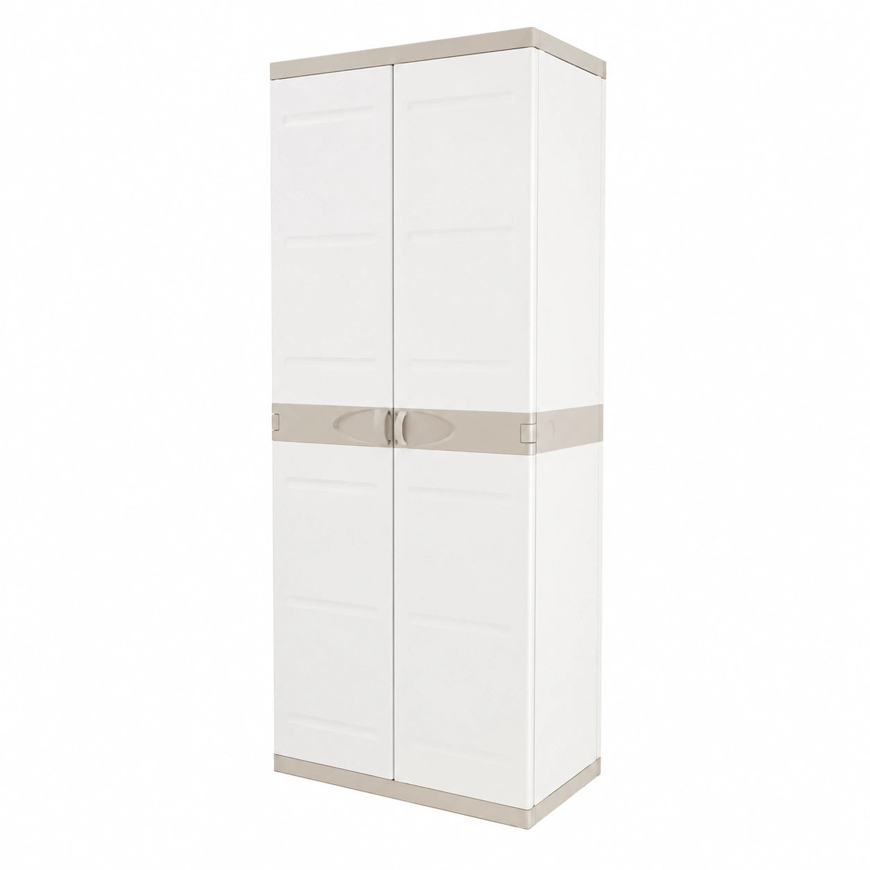 Armario Escobero Plastiken Titanio Beige 70x44x176 cm