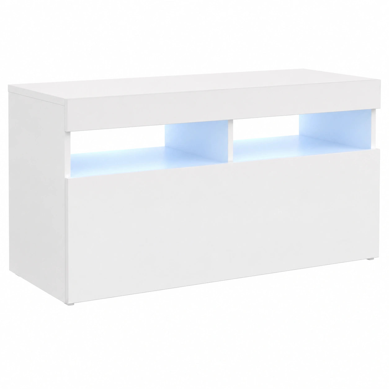 Mueble para TV con LED Blanco Brillante 90x35x40 cm