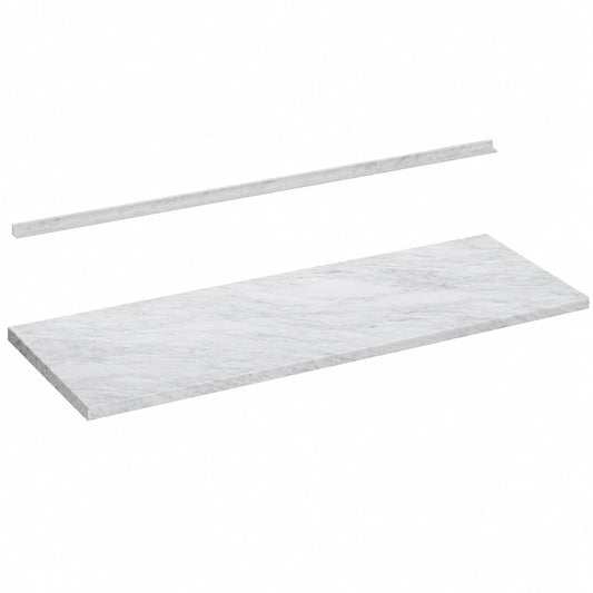 Encimera de Cocina R-Line de Vicco, Mármol Blanco, 160 cm, Ideal para Muebles Bajos