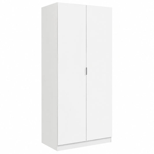 Armario de Puertas Dobles Nico, Blanco, 81x52x180 cm