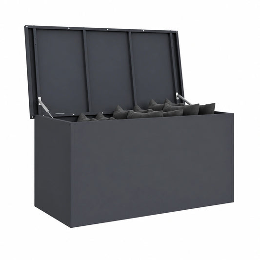 Caja de Almacenamiento Exterior Antracita Resistente al Clima 100x50,5x50 cm
