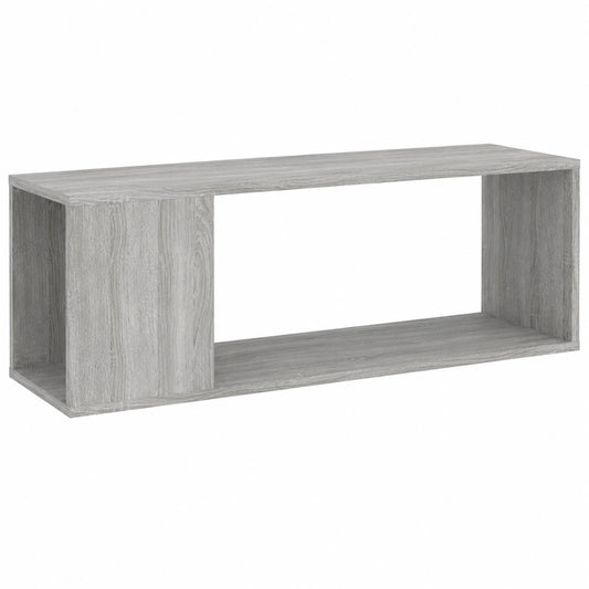 Mueble de TV de Madera Gris Sonoma con Almacenamiento 100x24x32 cm