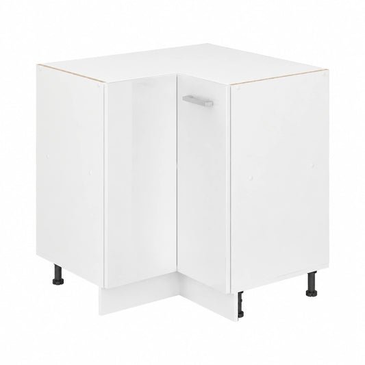 Vicco Armario de Esquina Modular R-Line, Blanco Brillante, 75.6 cm para Cocinas Personalizables